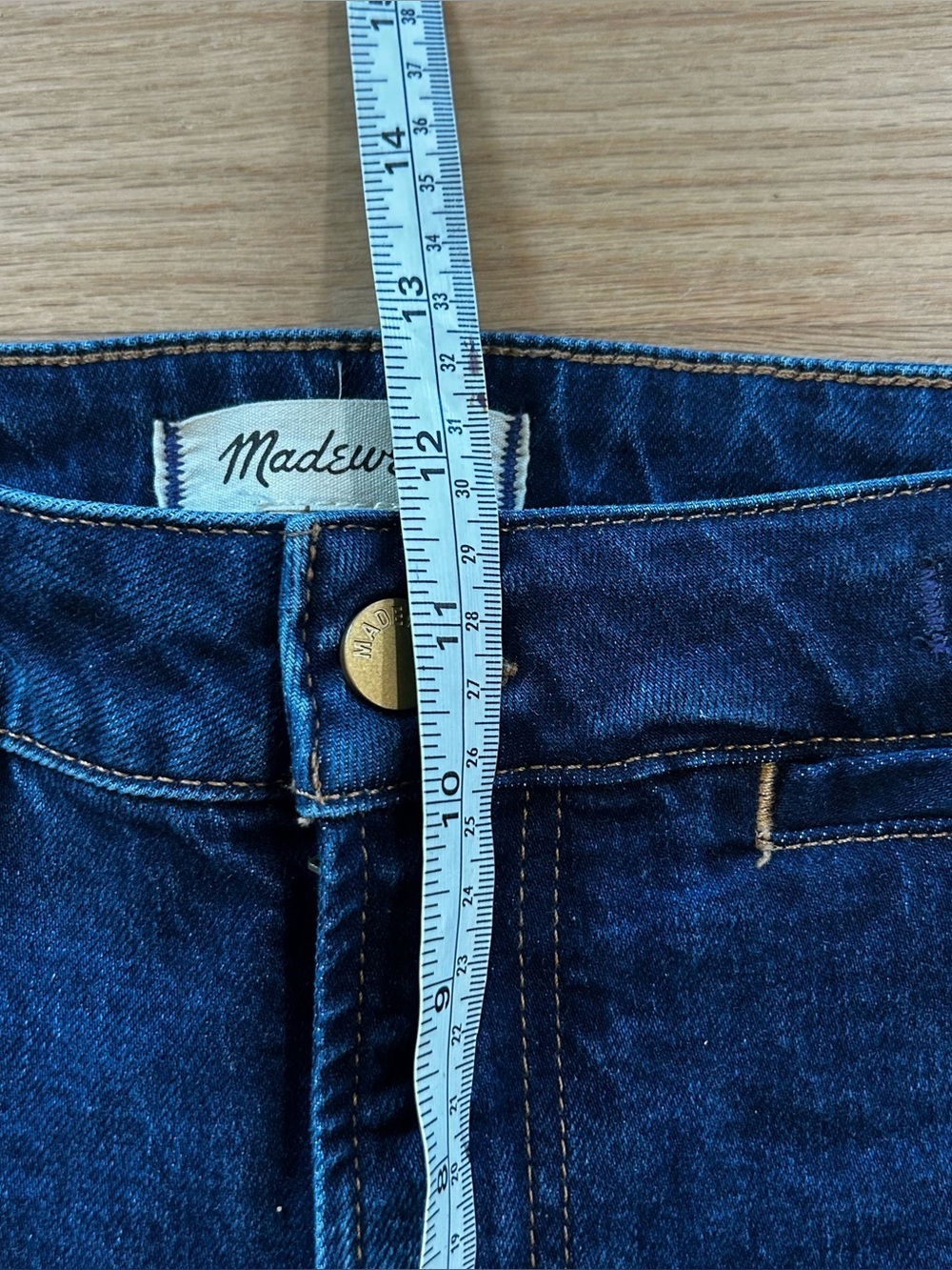 Madewell Curvy Emmett Wide Leg Jeans Dark Wash High Rise Size 29 Denim - Picture 13 of 14